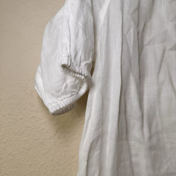 LOFT Top Womens Medium Embroidered Boho Coquette 90s Y2K V Neck Lightweight - Picture 6 of 8